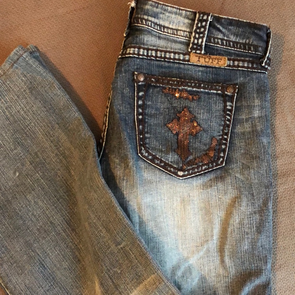 Cowgirl Tuff Shimmer Brown Jeans